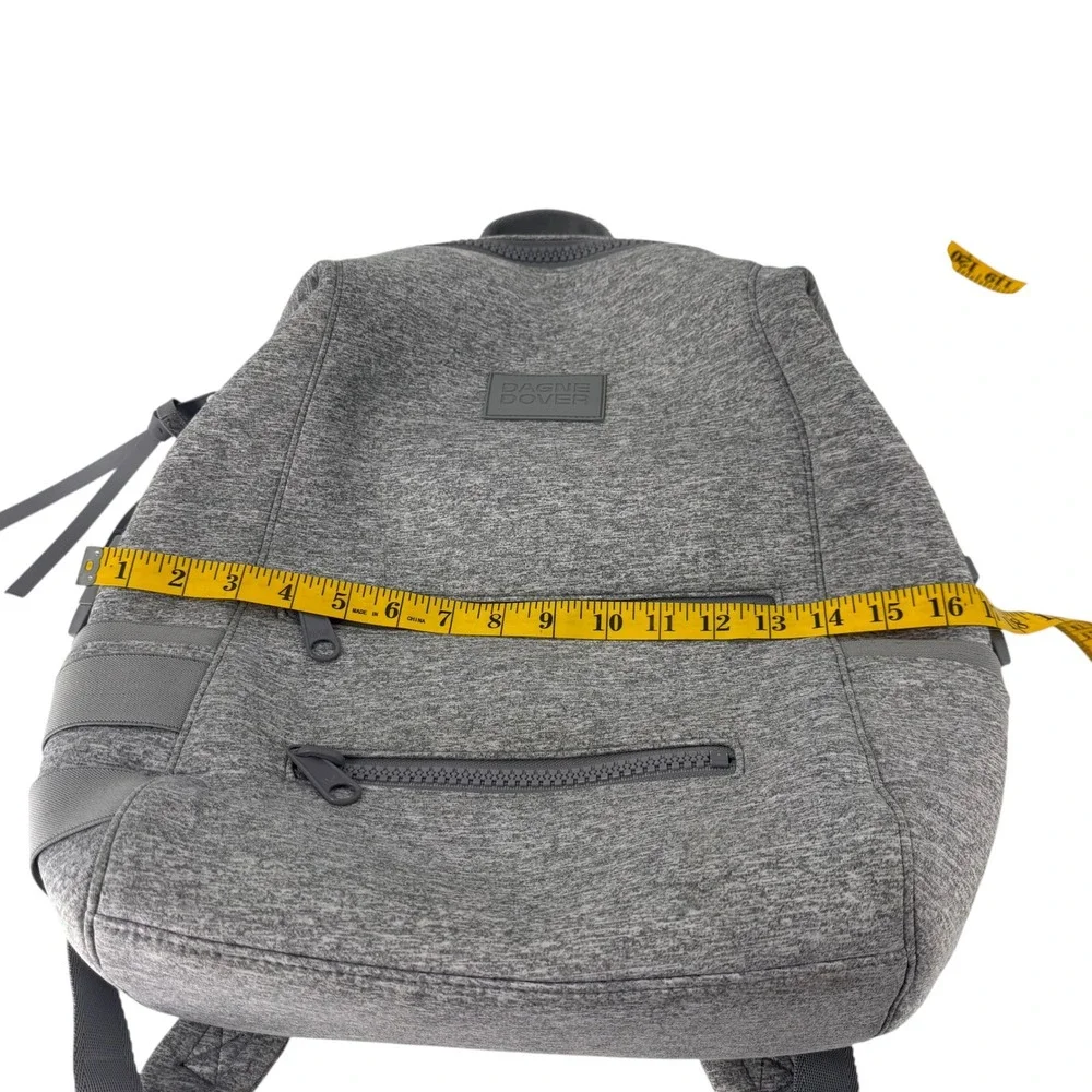 Dagne Dover Indi Diaper Backpack Dark Grey Heather Neoprene Large Travel Bag